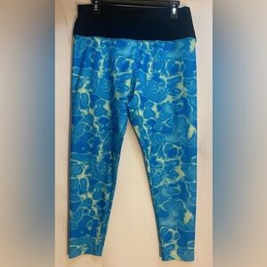 Loco Skailz‎ Woman’s Blue Leggings Size XL